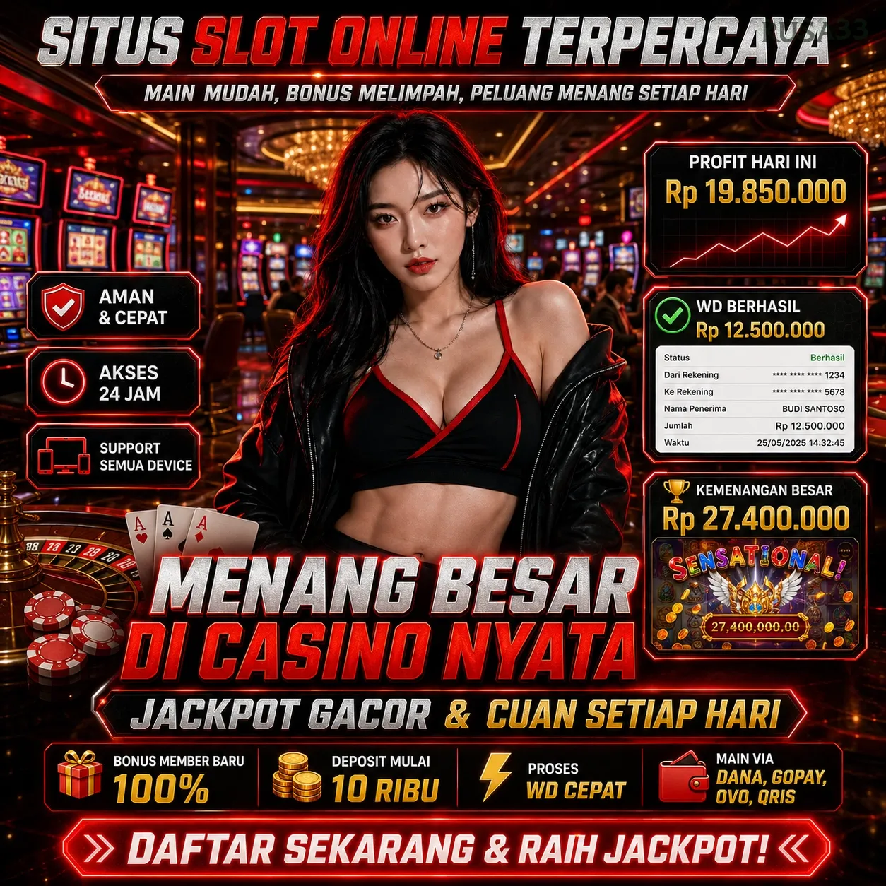 Ikon aplikasi rusa33 resmi
